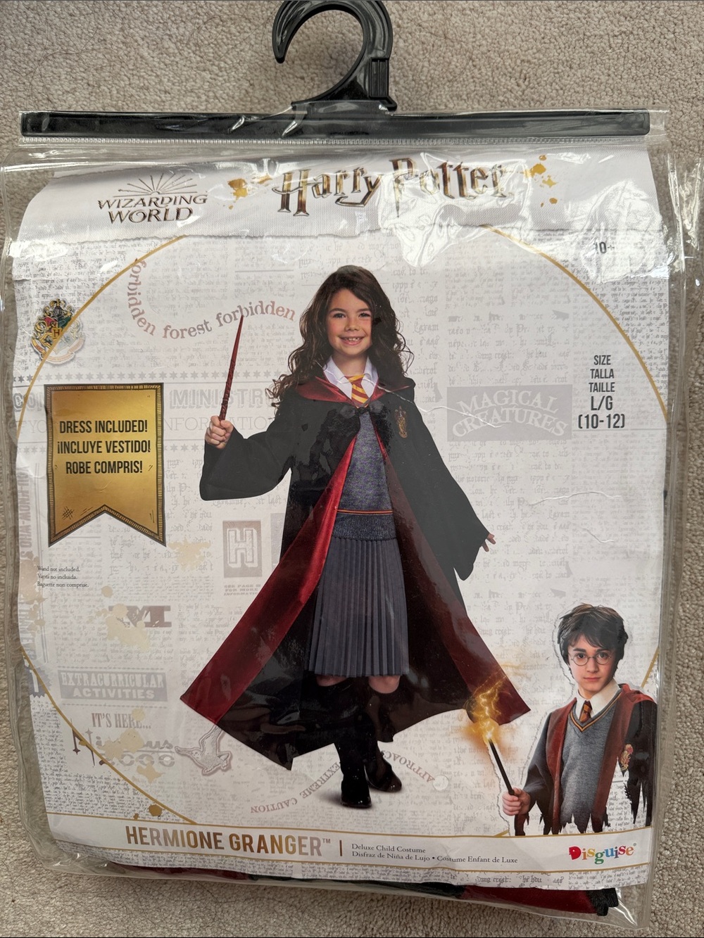 Disguise Harry Potter Hermione Granger Costume - Black & Red
